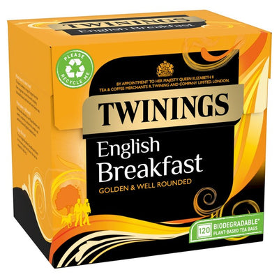 Twinings English Breakfast Tea Schwarzer Tee Beutel 120 St&uuml;ck
