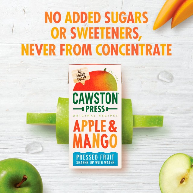Cawston Press Apple and Mango kids juice drink 18 x 200ml - British product
