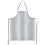 M&S pure cotton striped apron one size grey, imported from the UK