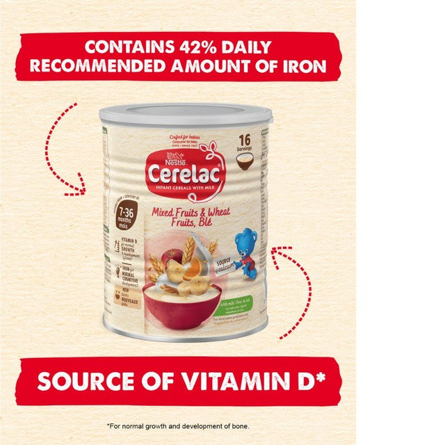Cerelac Mixed Fruits & Wheat Infant Cereal with milk 7 months+