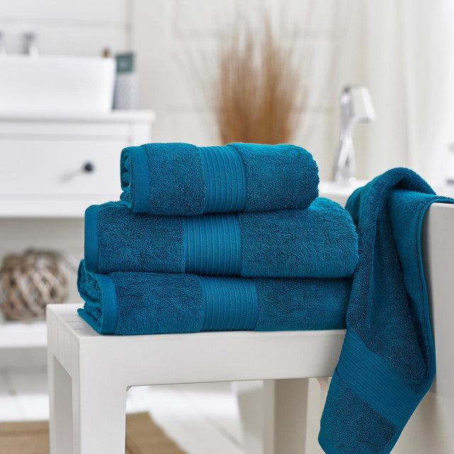 Deyongs Bliss hand towel Lagoon 650gsm - British product