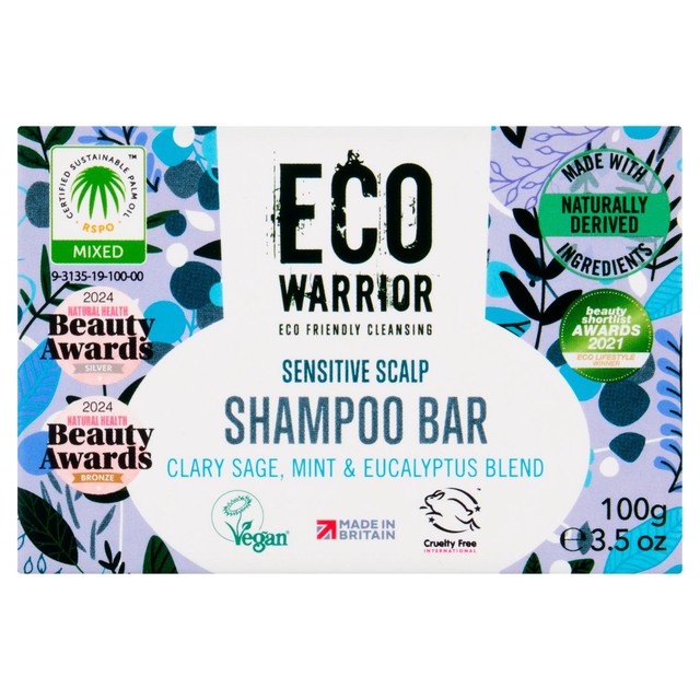 Little Soap Company Eco Warrior Sensitive Scalp Shampoo Bar 100g - British product