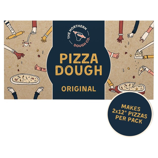 Northern Dough Co Original Pizza Dough 2 x 220g, imported from the UK