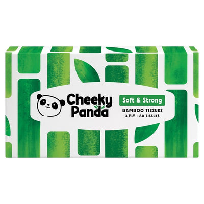 The Cheeky Panda Natural Bamboo Facial Tissue 80 Pack