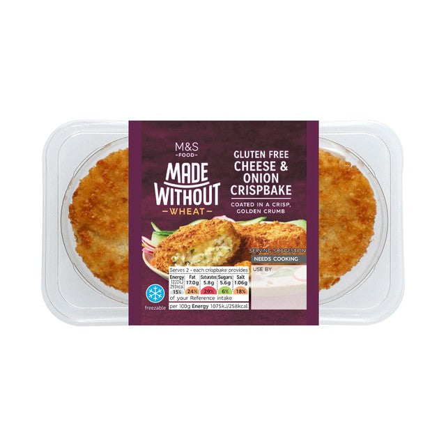 M&S Cheddar Cheese & Onion Crispbakes 227g, imported from the UK