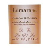 Lumara wholewheat ghee crisps Carrom seed hing 150g, UK version