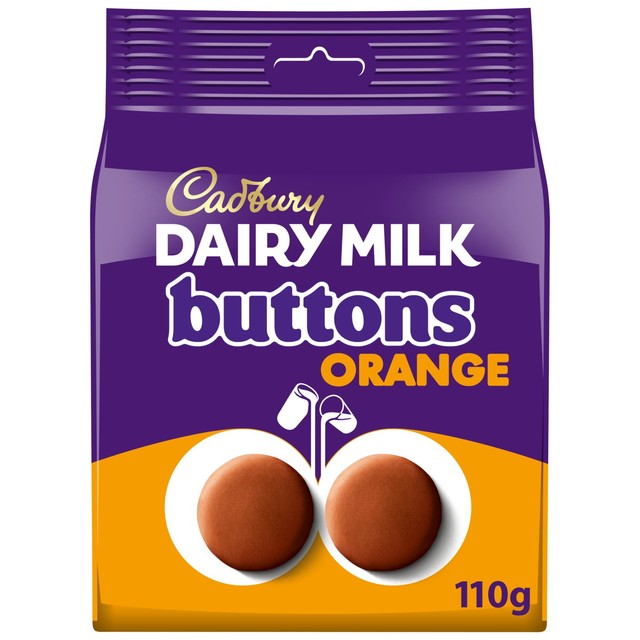 Cadbury orange chocolate buttons 100g - British product