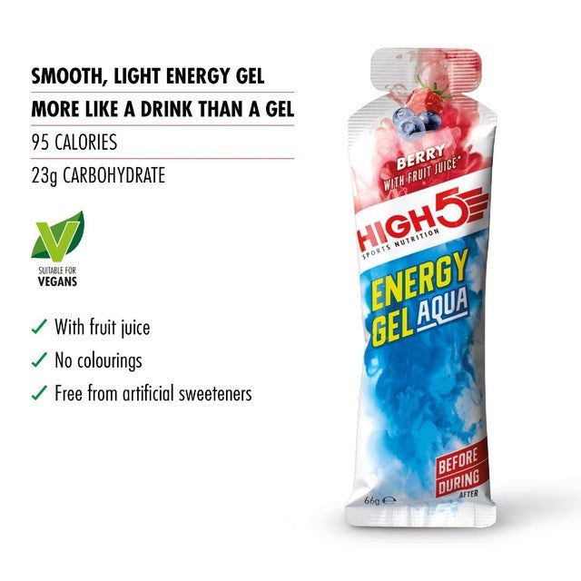 HIGH5 energy gel Aqua Berry 66g, UK version
