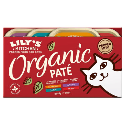 Lily's Kitchen Organic Cat Food Pate Multipack 8 x 85g