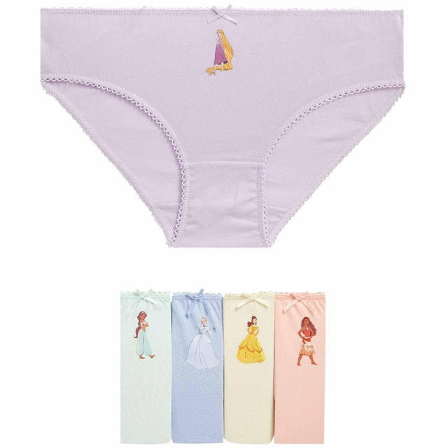 M&S girls cotton-rich Disney Princess knickers 8-9 years, imported from the UK