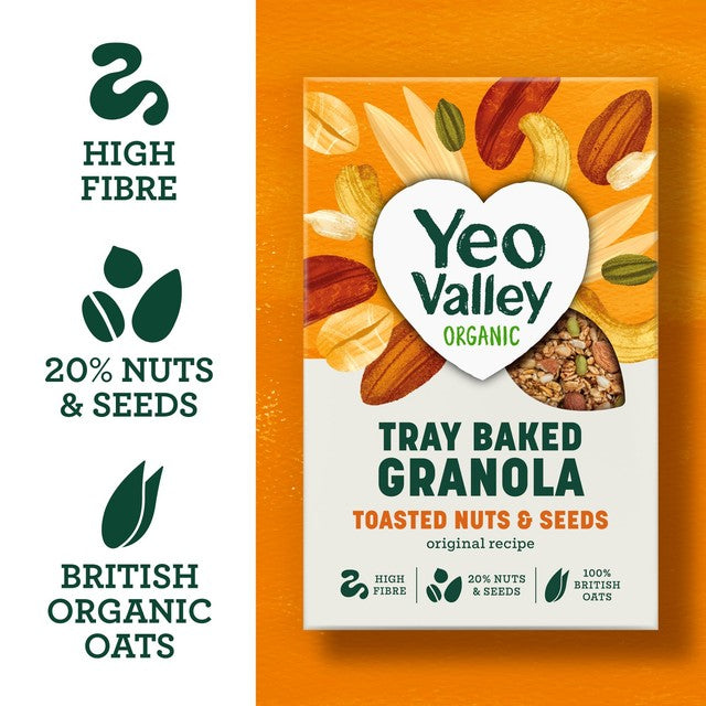 Yeo Valley organic granola with toasted nuts and seeds 360g (British brand)