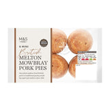 M&S Mini Melton Mowbray pork pies pack of 6, imported from the UK
