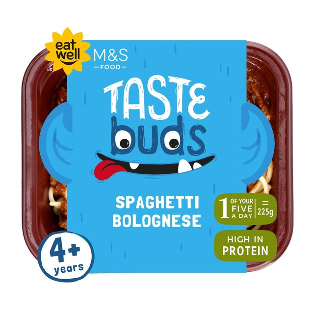 M&S spaghetti bolognese ready meal 225g, imported from the UK