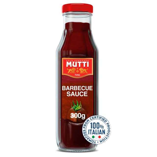 Mutti black cherry tomato smoky BBQ sauce 300g, imported from the UK