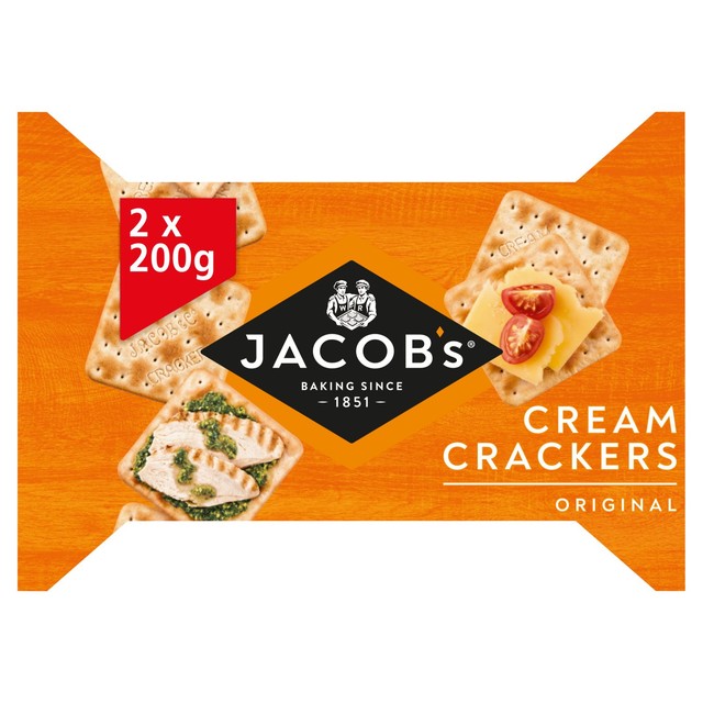 Jacob's original cream crackers twin pack, UK version
