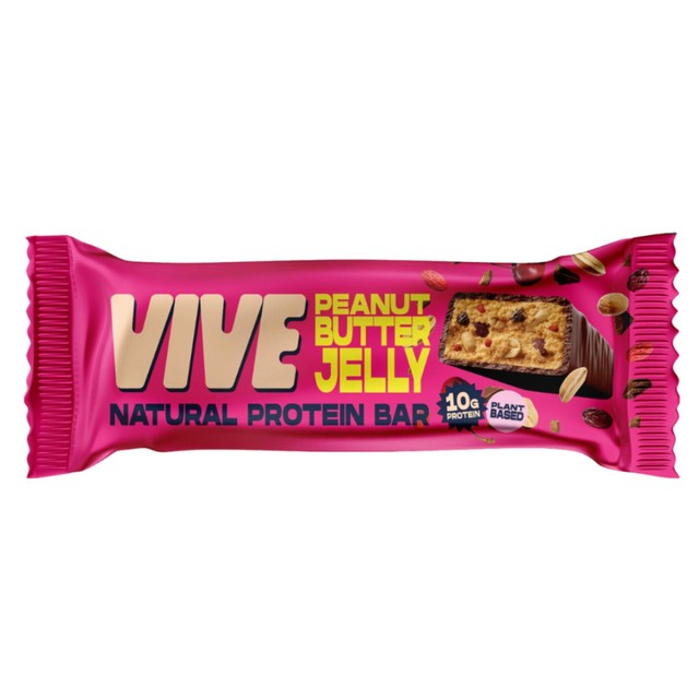 Vive peanut butter jelly protein bar 49g (British brand)