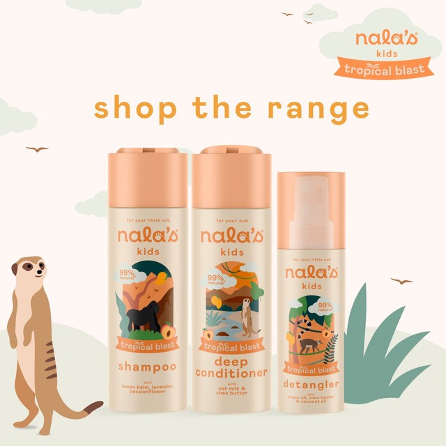 Nala's Baby Kids Hair Oil Tropical Blast 100ml, imported from the UK