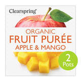 Clearspring Apple & Mango Puree 2 x 100g - British product