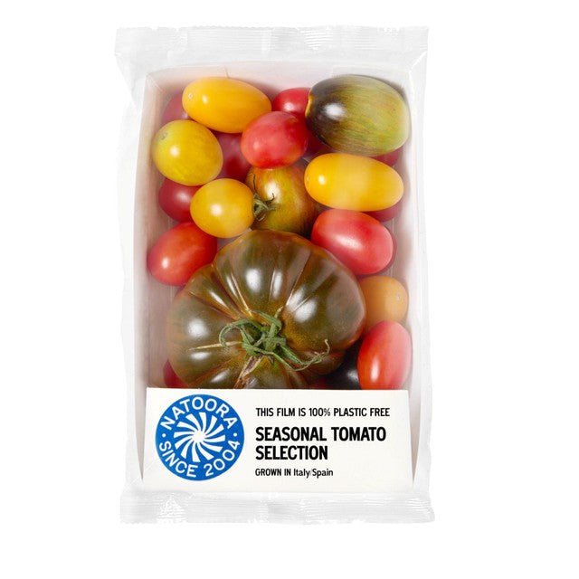 Natoora Seasonal Tomato Selection 600g, imported from the UK