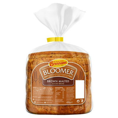 Brennans Bloomer brunt malt skivet brød 400g