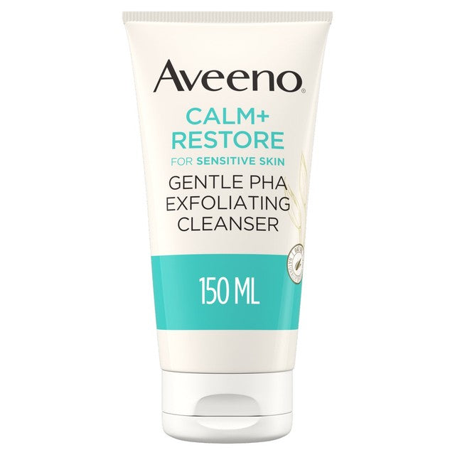 Aveeno Face Calm+Restore gentle PHA exfoliating face cleanser 150ml - British product