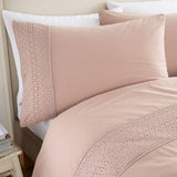 Catherine Lansfield Broderie Anglaise Double Duvet Set - British product