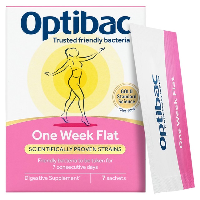 Optibac Probiotics One Week Flat 7 Sachets, imported from the UK