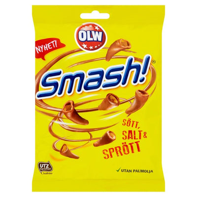 OLW Smash Chocolate Covered Corn Snacks 100g