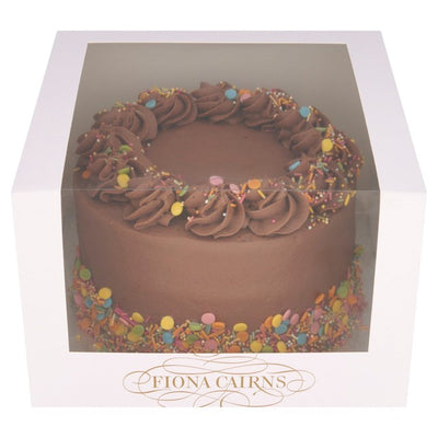 Gâteau au chocolat confettis arc-en-ciel Fiona Cairns (Sert 12)
