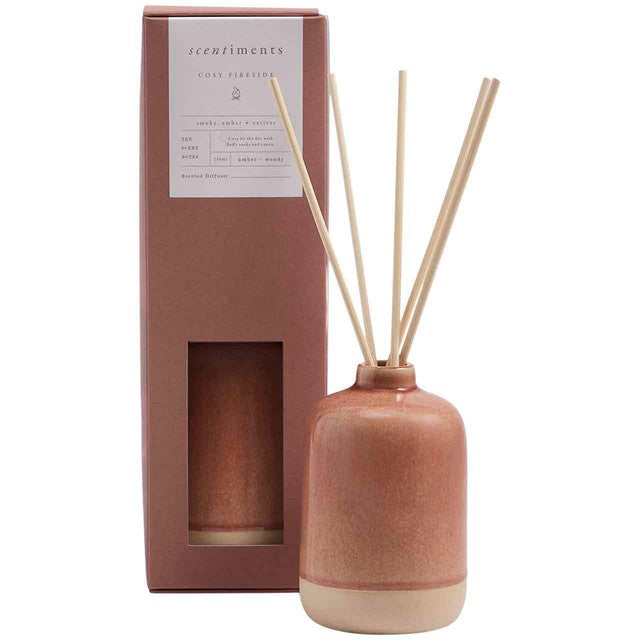 M&S Cosy Fireside Diffuser Rust Mix, imported from the UK