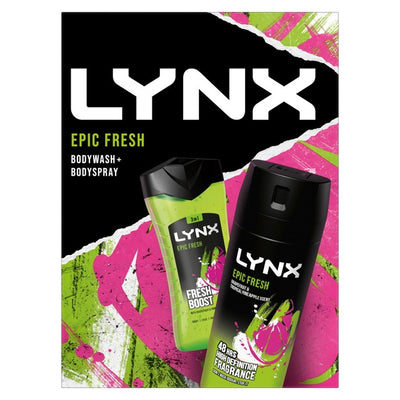 Lynx Epic Fresh Duo Gift Set with Body Wash 225ml and Deodorant 150ml