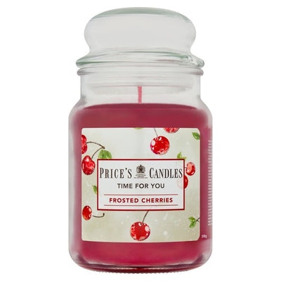 Price's Frosted Cherries Large Jar Candle 510g