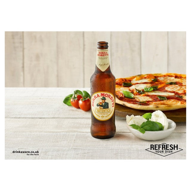Birra Moretti lager beer bottles 4x330ml - British product