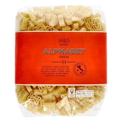 M&S Alphabet Pasta Dry Pasta 500g