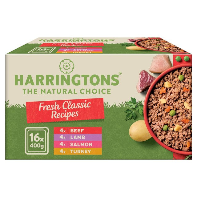 Harringtons wet dog food variety pack 16 x 400g, UK version