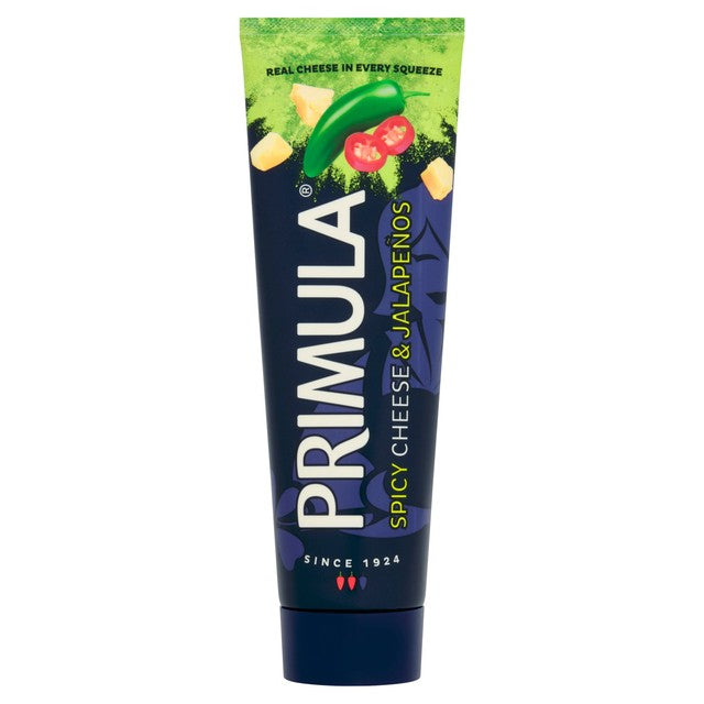 Primula spicy jalapenos cheese spread 140g, imported from the UK