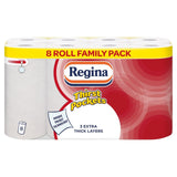 Regina Thirst Pockets kitchen towel rolls 8 rolls, imported from the UK