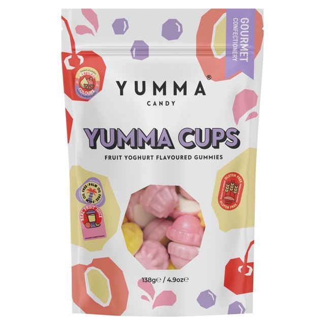 Yumma Candy assorted fruit yoghurt gummies 138g (British brand)