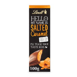 Lindt salted caramel milk chocolate bar 100g, UK version
