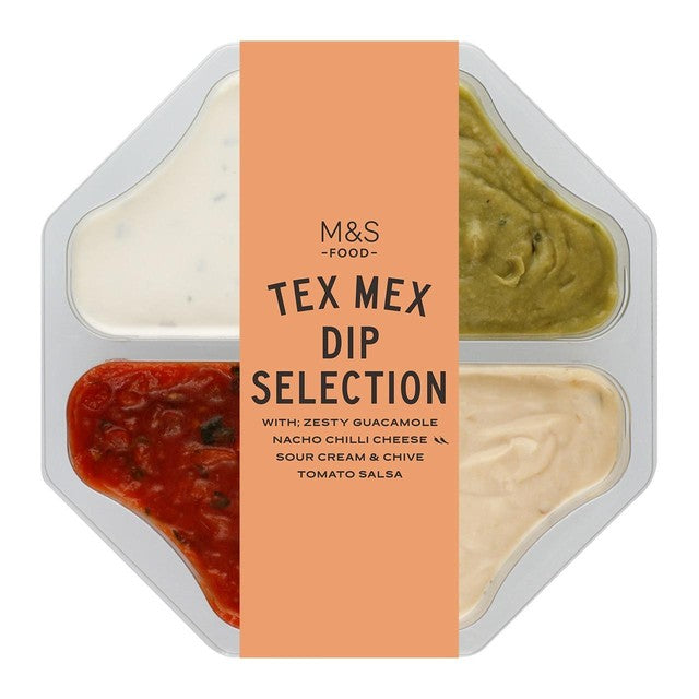 Marks & Spencer Tex Mex Dip Selection 428g, imported from the UK