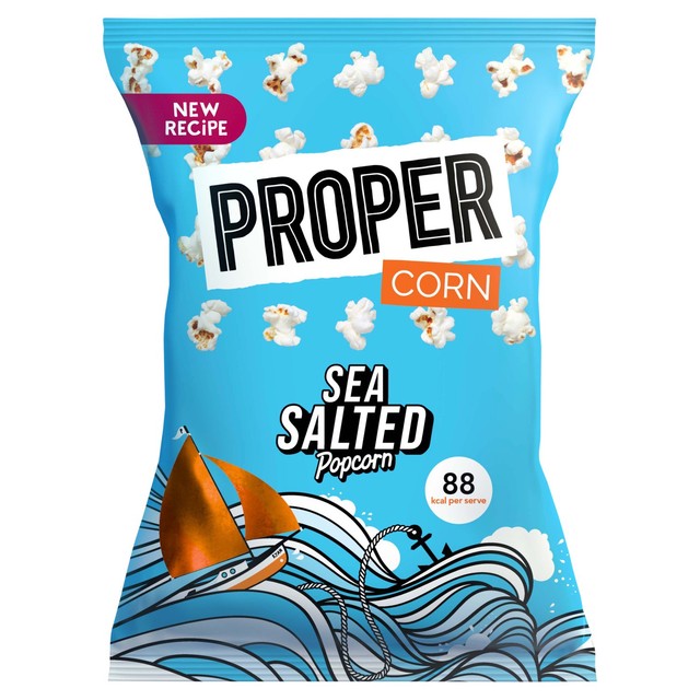 Propercorn sea salted popcorn 70g, imported from the UK