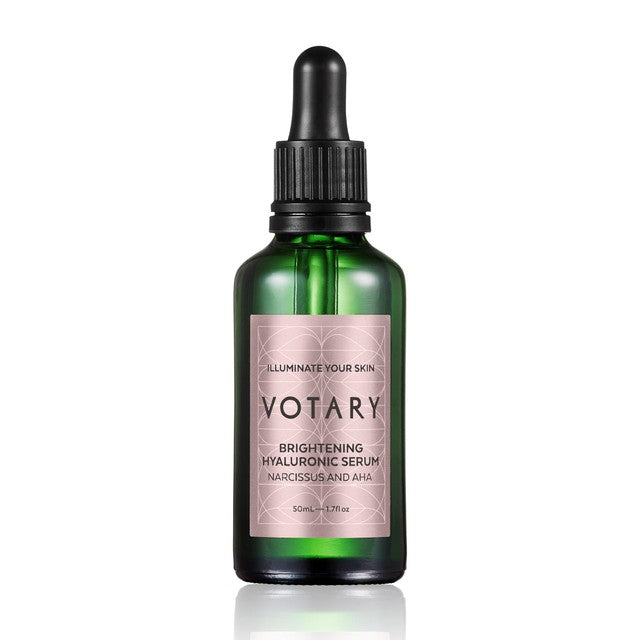 Votary Brightening Hyaluronic Serum with narcissus and AHAs 50ml (British brand)