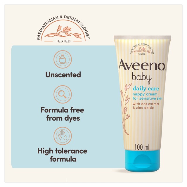 Aveeno Baby Nappy Cream 100ml - British product