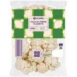 Ocado cauliflower florets 400g, imported from the UK