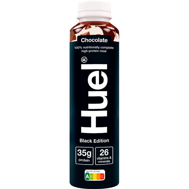 Huel Black Edition Chocolate meal replacement drink 500ml, UK version