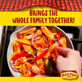 Old El Paso Roasted Tomato & Peppers Fajita Seasoning Mix 30g, imported from the UK
