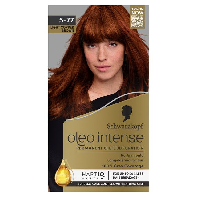 Schwarzkopf Light Copper Brown hair dye (British brand)