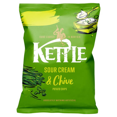 Kettle Sour Cream & Chive Hand Cooked Potato Crisps 130g