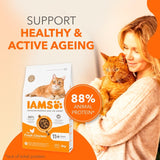 Iams senior chicken cat food 800g, UK version