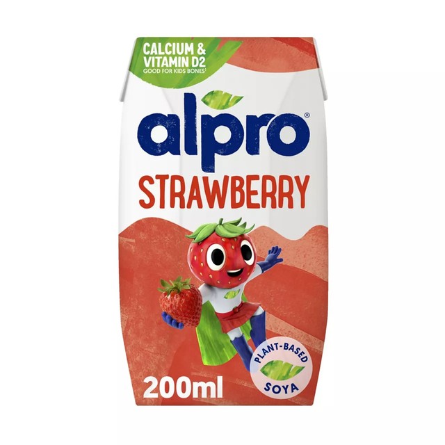 Alpro Kids Soya Drink Strawberry 200ml - British product